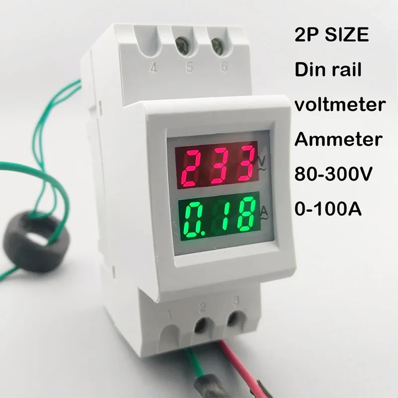2P Rail Current Voltage Meter Combinations